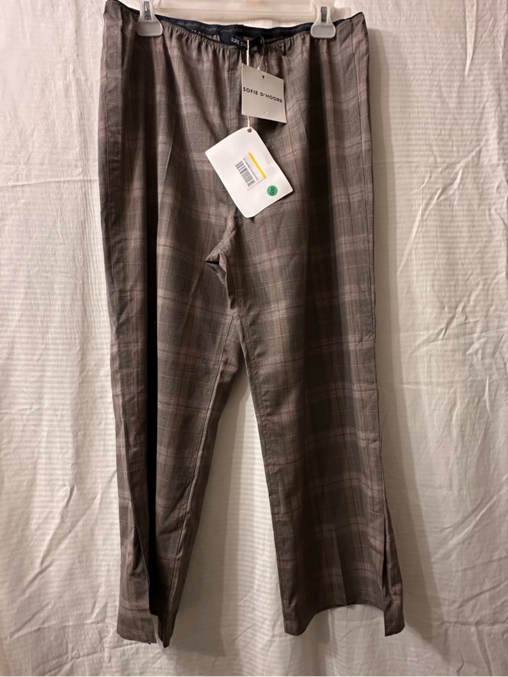 Sofia D’Hoore Women’s 100% Wool Pica Slate Wine Color Pants NWT Size 42